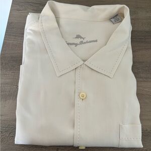 Tommy Bahama Big & Tall Hawaiian Herringbone Camp Shirt 2XLB